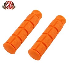 ALTA Block Grips 7/8" x120mm Orange Flangeless PVC Bicycle Handlebar BMX Cruiser