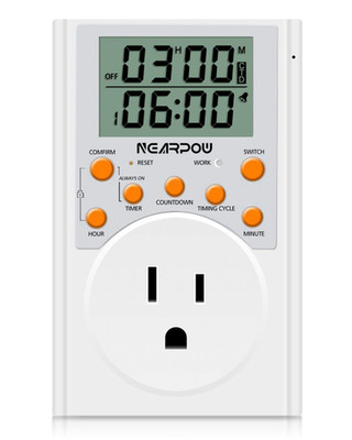 Timer Outlet, Nearpow Multifunctional Infinite Cycle Programmable Plug-In Digita