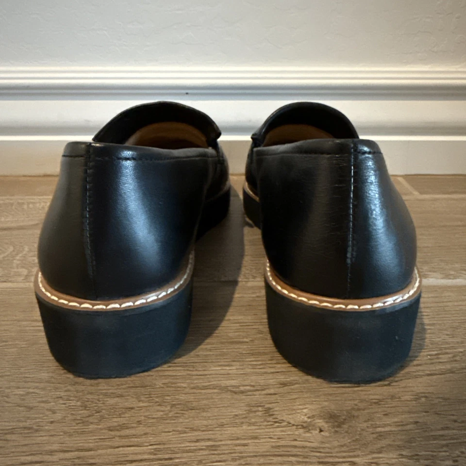 Naturalizer Womens Adaline Slip On Lightweight Platform Loafer Black 10.5 M - Image 3 of 4