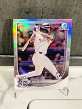 Adael Amador Red Rookie Refractor Bowman Chrome 2025 Rockies