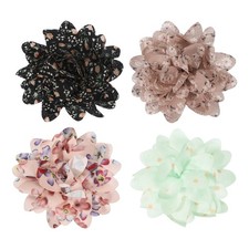 3.1" Dog Collar Flowers for Dogs Pink and Other 3 Colors 4Pcs