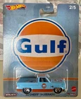 Hot Wheels 83 Chevy Silverado Gulf - 2020 Vintage Oil Series - w/protector mint!