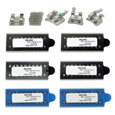 Dental Orthodontic Brackets Metal Brace MIM MINI Roth MBT 022 018 345 With Hooks
