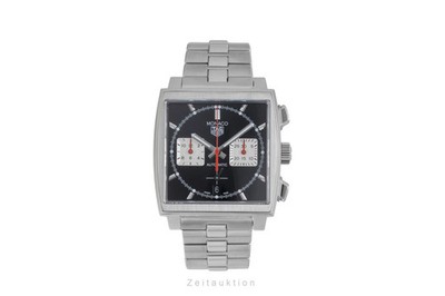 Tag Heuer Monaco Chronograph Stahl Automatik Herren Ref. CBL2113.BA0644 B&P 2021