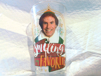 A Fun ''Smiling Is My Favorite'' Elf Glass ( please read )