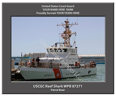 USCGC Reef Shark WPB 87371 Personalized Canvas Ship Photo Print Coast Guard