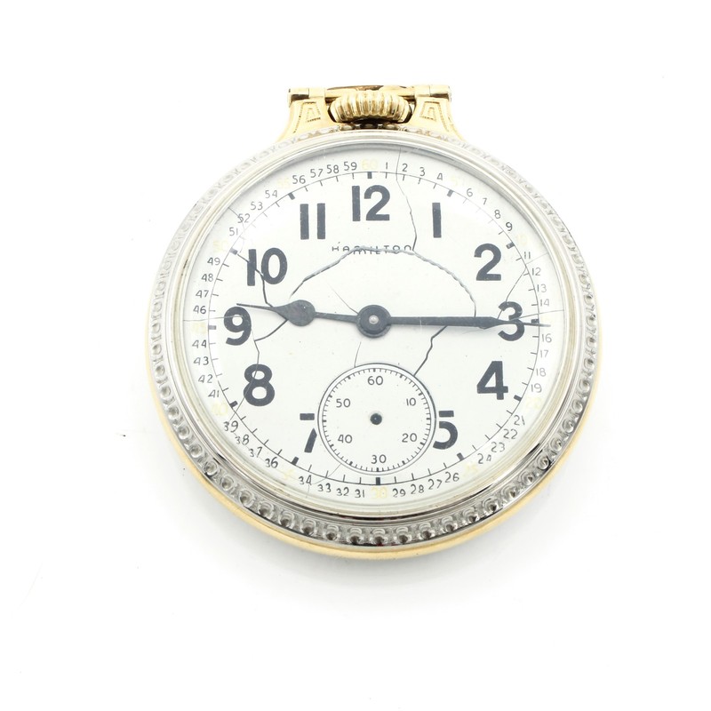 1951 Hamilton Size 16s 23j Grade 992B Model 5 Men's Pocket Watch #WB5718-5