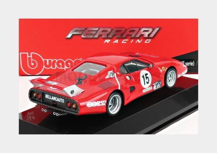 BURAGO 18-36308 FERRARI - 512BB TEAM BELLANCAUTO N 15 1000km MONZA 1981 MAURIZIO - Immagine 2 di 2