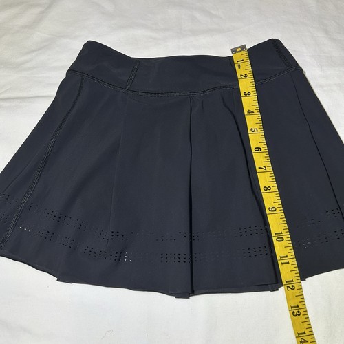 Ivivva By Lululemon Girls Pleated Black Skirt - Skort Size 8 - Picture 2 of 8