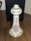 Mint Roseville Creamware Decorated Candlestick. Great Form And Glaze Combos. A+