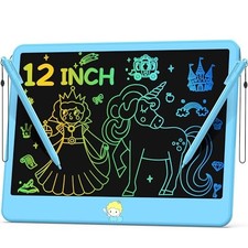 LCD Writing Tablet 12 Inch, Toys for Boys Girls Drawing Pad 11"W x 8.2"H Blue