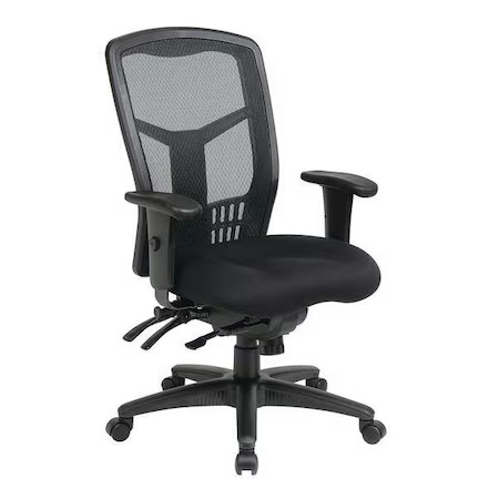 Desk Chair, Adjustable Arms, 18-1/4" To