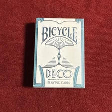 BICYCLE ENCARDED DECO DECK - Deco Silver - Playing Card Deck - New/Sealed!  USPC