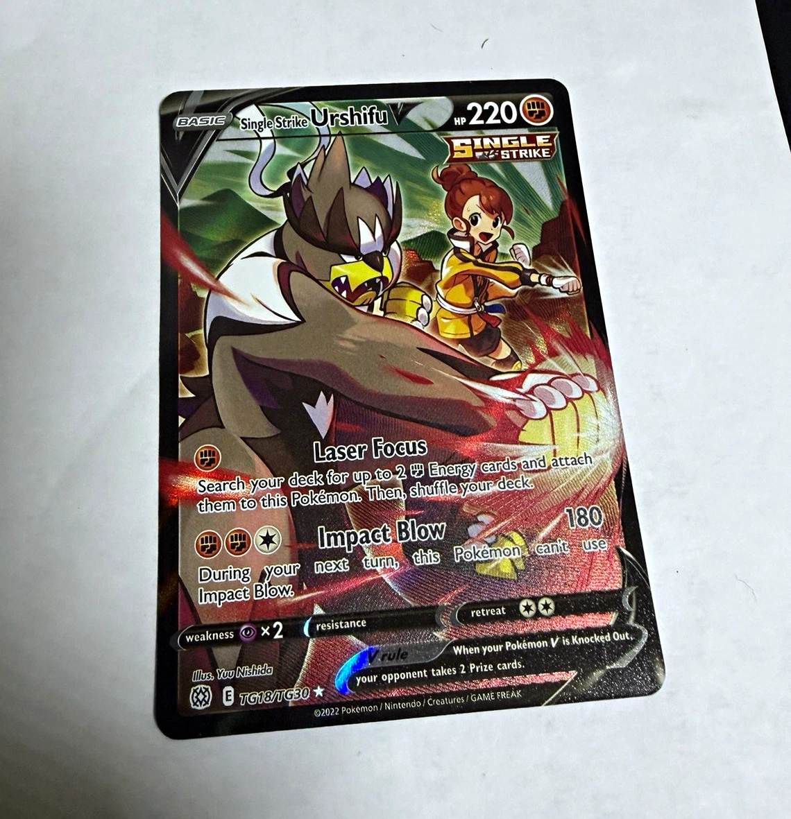 urshifu v pokemon card price Rapid Strike SWSH107 Pokemon TCG Single Strike Urshifu V #151
