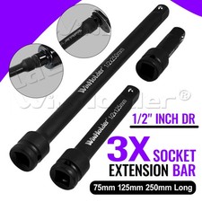 WinHolder 1/2" Dr Impacted Impact Socket Extension Bar Set 75mm 125mm 250mm 3pc