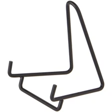 Bard's Black Wire Easel Stand, 3" H x 2.5" W x 2.5" D