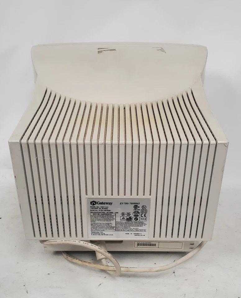 Vintage Gaming Gateway EV700-7000965 YE0711-01 16" CRT VGA Computer Monitor 1998 - Image 4 of 4