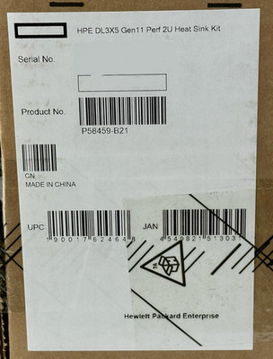 HPE DL345 DL385 DL3X5 Gen11 2U AMD Performance Heatsink P58459-B21