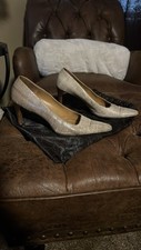 Gucci Vintage Snakes Skin Heels