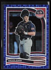 Karson Bowen 2024 Panini Stars & Stripes USA Baseball - Blue #178 /149