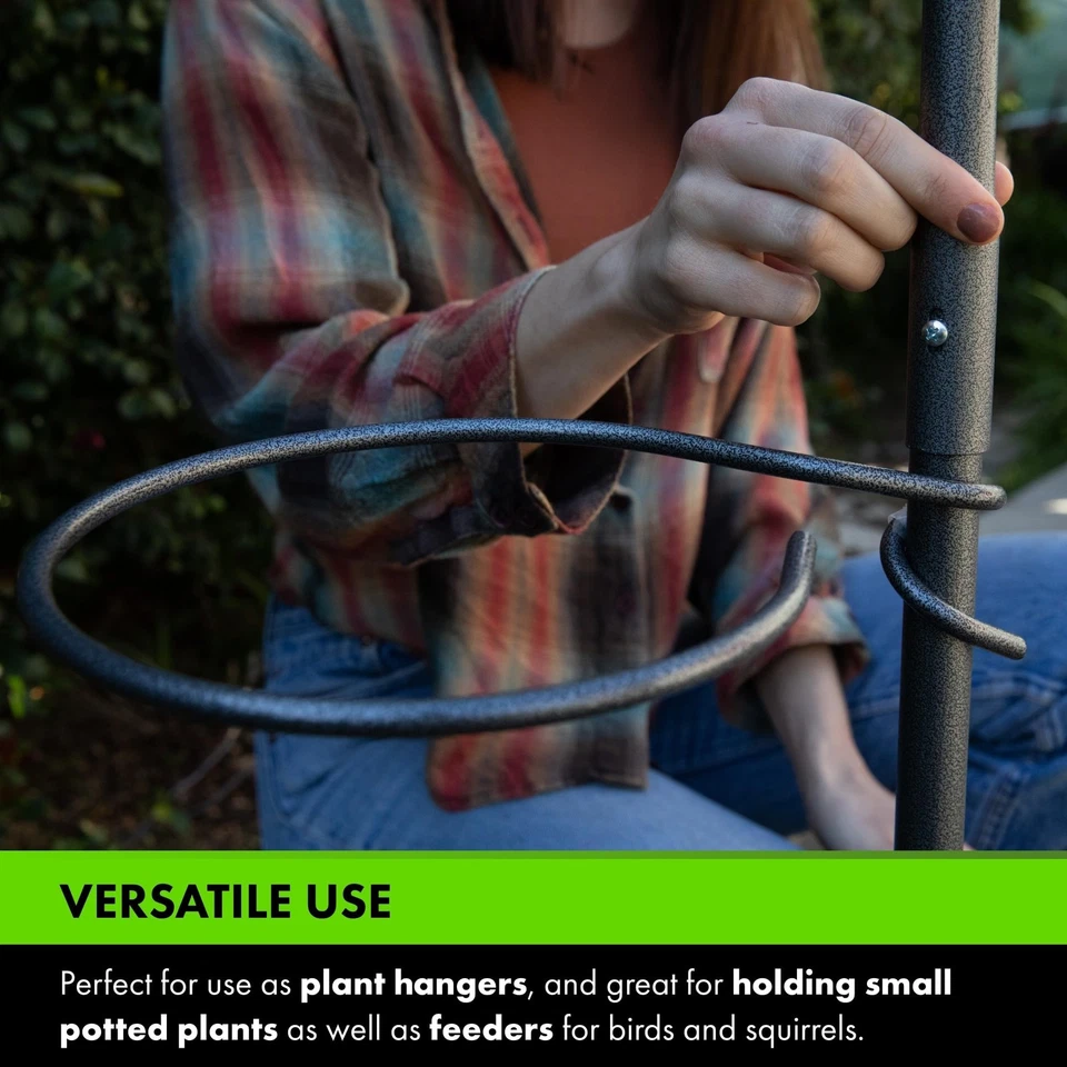 Mayordomo de patio YT-5 yardas árbol colgante jardín - tres ganchos de pastor para exteriores... Foto 3 de 4