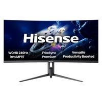 Hisense 34 Inch Gaming Monitor 34G6QUK WQHD 3440x1440p 240Hz 1ms MRPT Built-i...