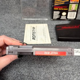 Rally Bike NES Nintendo Entertainment System Complete w/ Manual Box CIB VGC