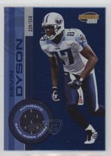 2001 Pacific Invincible Blue 239/250 Game-Worn Jersey Kevin Dyson #238 4g8