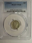 PCGS MVF 20 1926-S Mercury Dime
