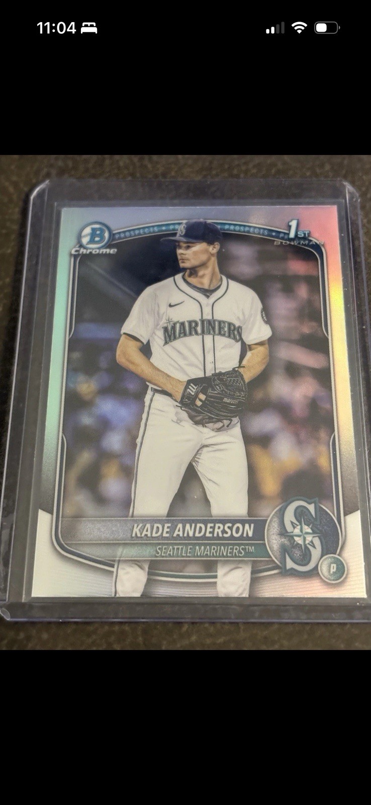 2025 Bowman Draft Kade Anderson Chrome Refractor 1st Prospect Mariners JA6