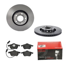 BREMBO BREMSSCHEIBEN Ø312MM + BREMSBELÄGE VORNE FÜR AUDI A6 C5 VW PASSAT B5.5