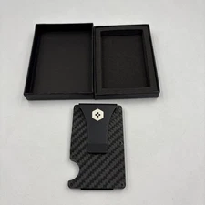 Sorax Minimalist Slim Wallet  Carbon Fiber Wallets For Men RFID Blocking