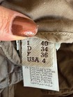 BRUNELLO CUCINELLI BROWN PAPER BAG COTTON TAPERED PANTS WITH BELT SIZE 4 — photo 10