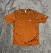 The North Face Flight Series Shirt Orange Short Sleeve Crew Neck Mens Size Small
