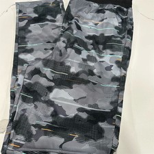 Lands End Boys 18-20 Camo Jogger Pants Athletic Elastic Waist Pockets AK49