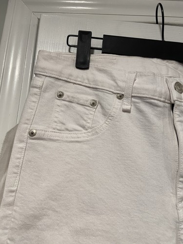 Rag & Bone Gr. 32 weiß Denim Skinny Jeans schwarz Reißverschluss 4 Taschen dehnbar - Bild 3 von 14