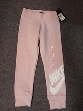 Nike Girls Kids Sweatpants Size 5. Pink 4-5 Years Elastic Waste