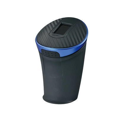 Japan NEW CARMATE Auto Aschenbecher Solar Blau LED Aschenbecher DZ275 Kompakt...