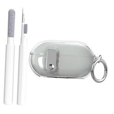 for Beats Solo Buds Case with Secure Lock 2024,Shockproof Soft Clear