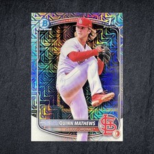 Quinn Mathews 2025 Bowman Chrome Mega Box Refractor 1st Prospect