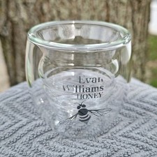 Evan Williams Honey Distillery Hive Shot Glass With Bee Graphic Unique Glassware