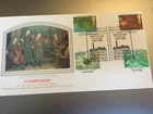 GB STAMPS PRESENTATION PHILATELIC SERVICE FIRST DAY COVER 1985 COMPOSERS