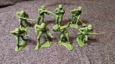 VINTAGE MPC 6 INCH PLASTIC WWII US ARMY SOLDIERS COMPLETE SET**1960s**ORIGINAL**