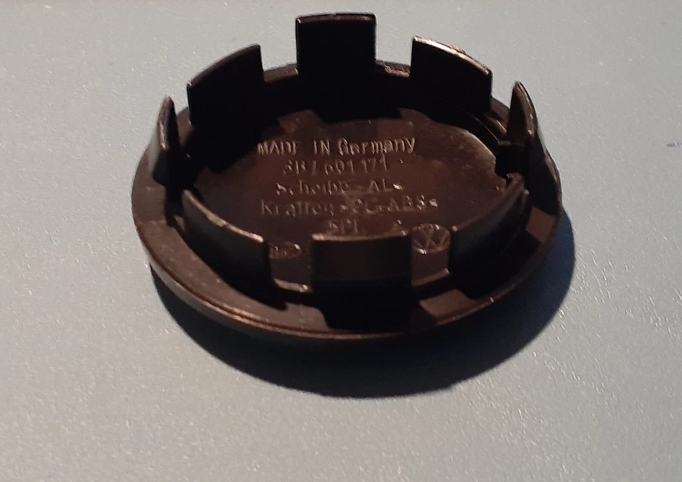 车轮中心盖 65 毫米 2.56 英寸铬合金适用于大众 2008 - 2017 捷达 3B7-601-171 — 第 2/2 张图片