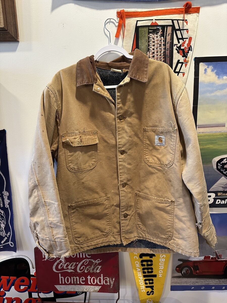 Vintage Carhartt Blanket Lined Chore Coat DucK Work Jacket Vintage Carhartt Blanket Lined Chore Coat DucK Work Jacket