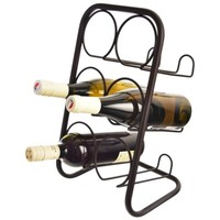 Weinregal Weinhalter Weinflaschenhalter Metall Schwarz FüR 6 Flaschen 22,5X39 Cm