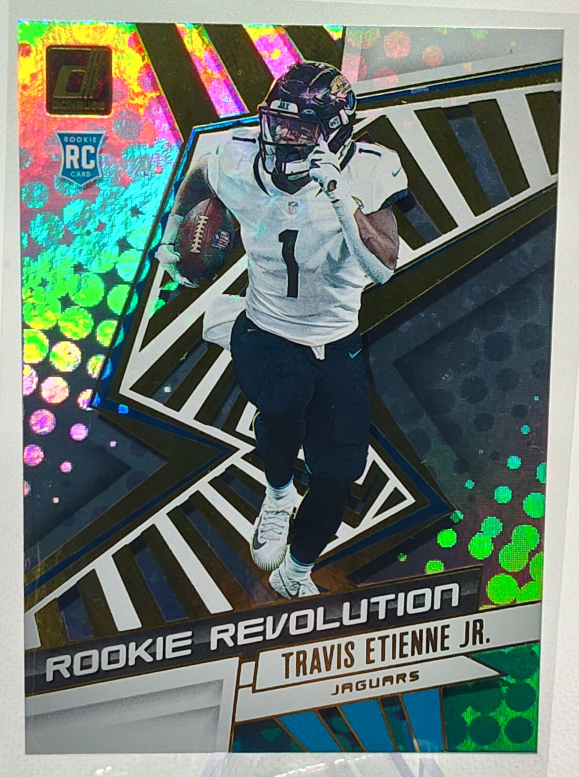 2021 Donruss #REV-TET Travis Etienne Rookie Revolution RC Jacksonville Jaguars