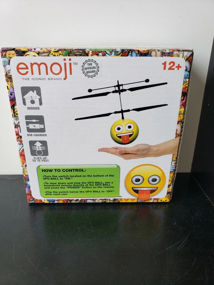 Flying Emoji UFO Ball World Tech Toys Crazy face - Image 3 of 4