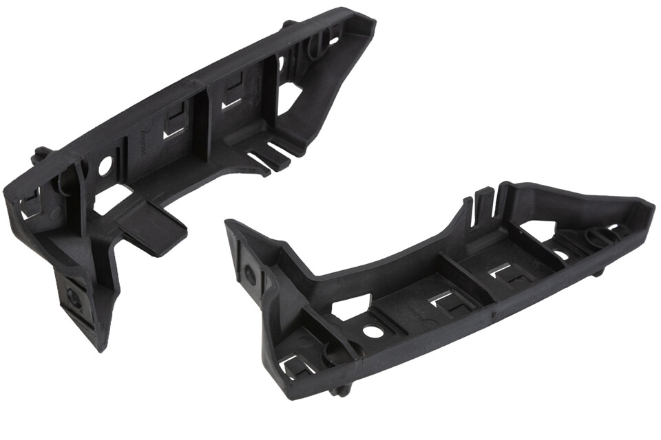 Fixation de pare-choc avant pour Citroën C4 II paire gauche et droite 9687745680 en ABS noir