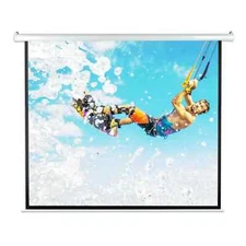 84" Motorized Projector Screen, Easy-to-Use & Lightweight--- FREE SHIPPING